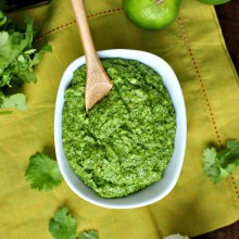 Cilantro Pesto www.SimplyScratch.com 00