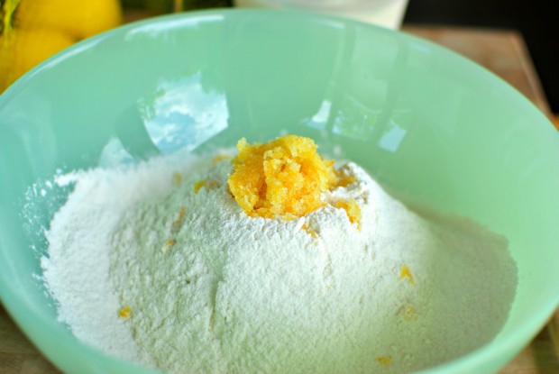 add the lemon sugar