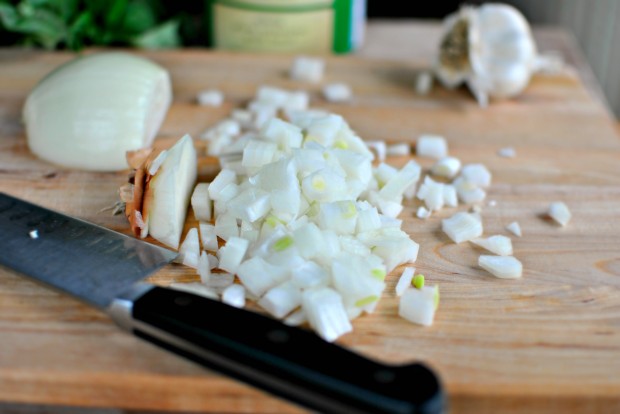 chopped yellow onion