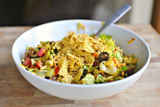 Chopped Taco Salad l SimplyScratch.com