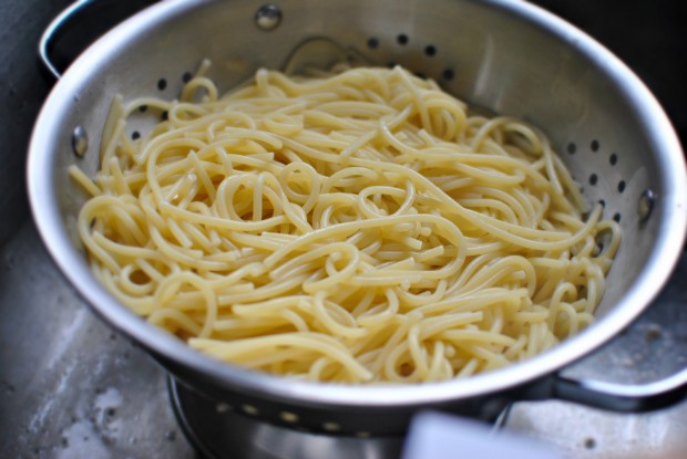 drain pasta