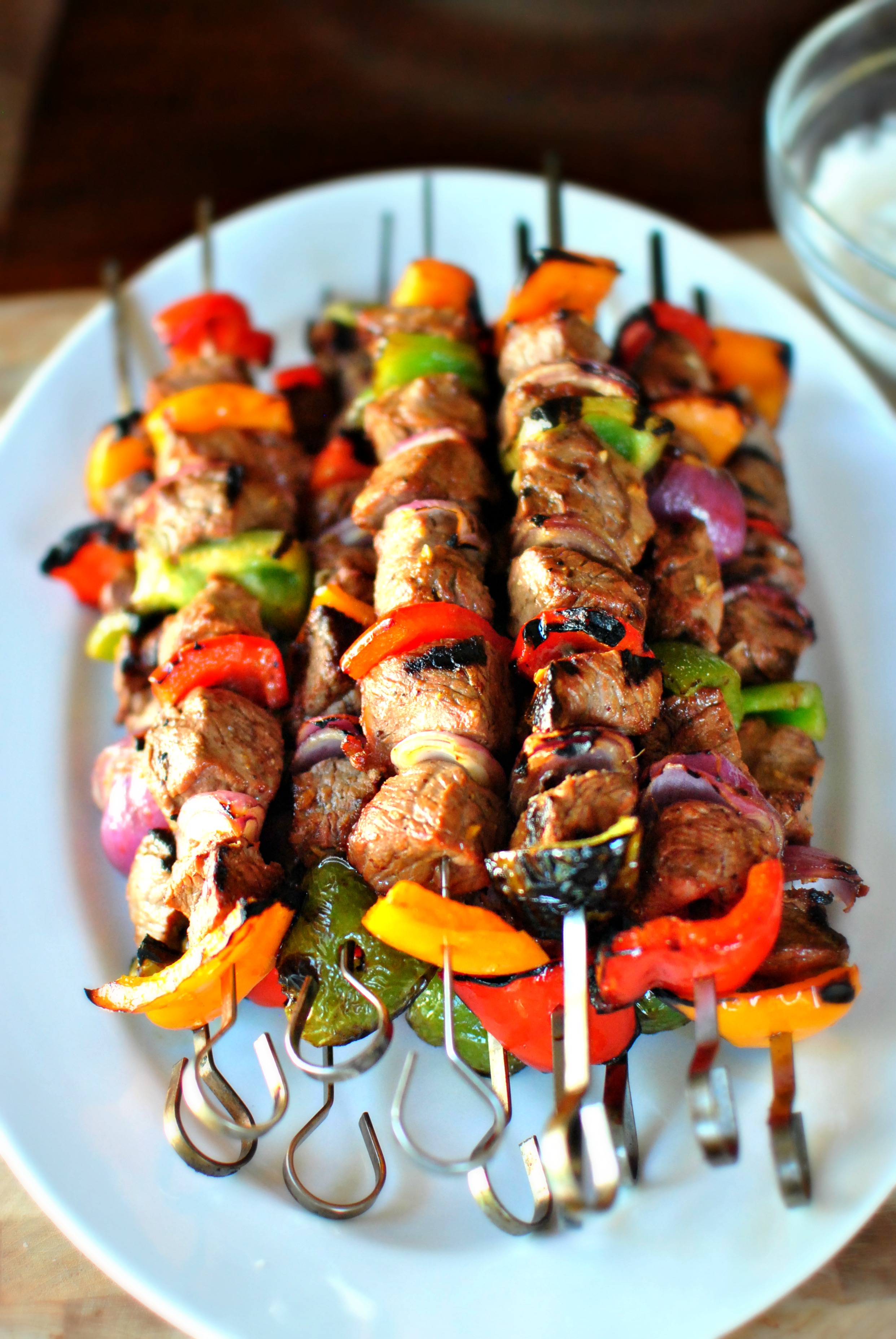 Grilled Marinated Steak Kebabs - Simply Scratch