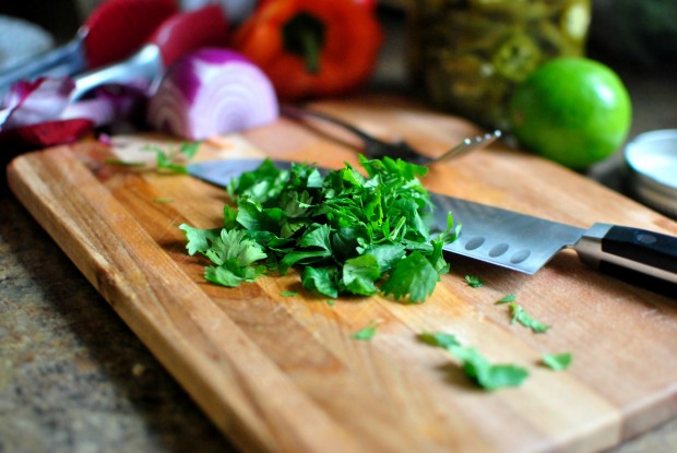 chopped cilantro