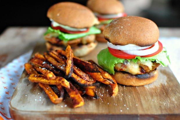 burgers and fries