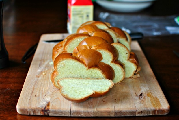 sliced challah