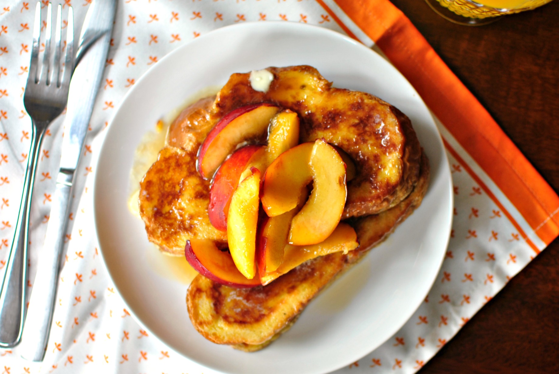 Vanilla Bean French Toast With Nectarines Simply Scratch