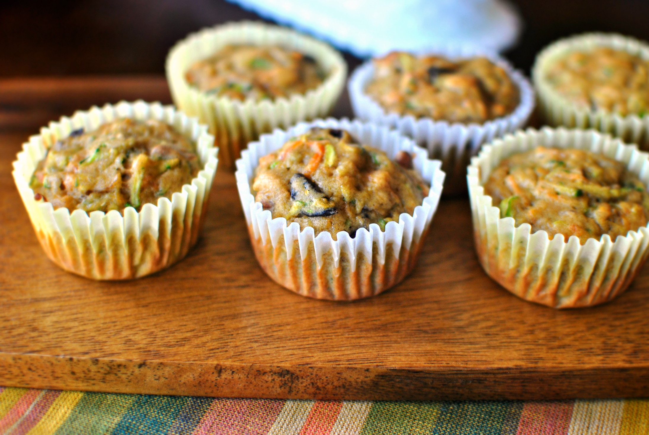Simply Scratch Loaded Zucchini Carrot Muffins - Simply Scratch