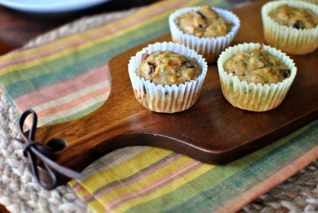 Loaded Zucchini Carrot Muffins - www.SimplyScratch.com