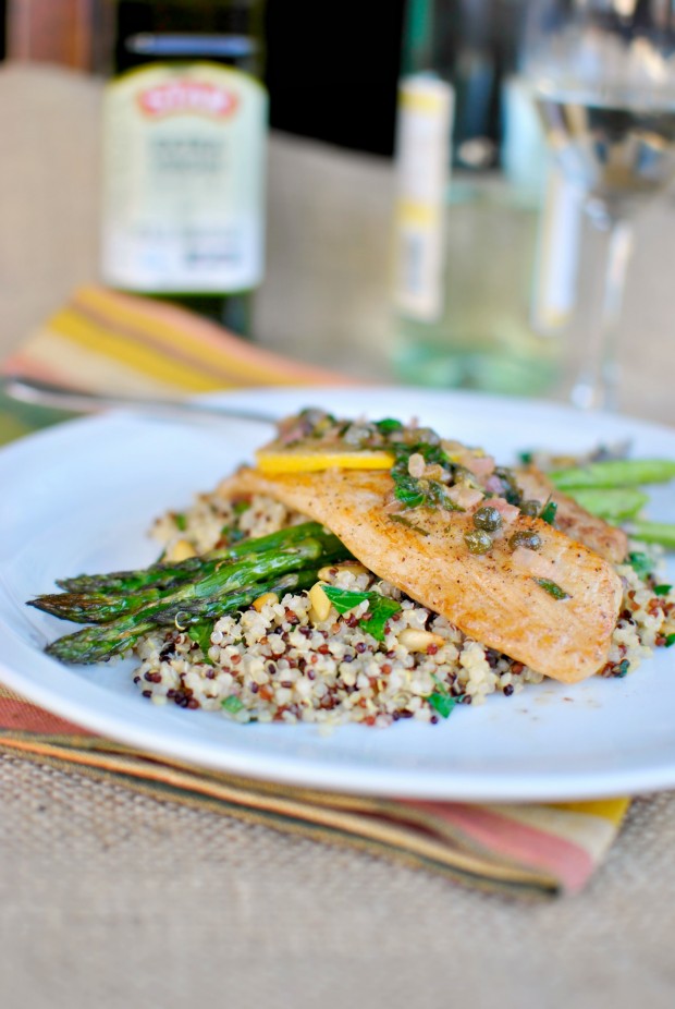 Tilapia with Lemon Caper Sauce l SimplyScratch.com