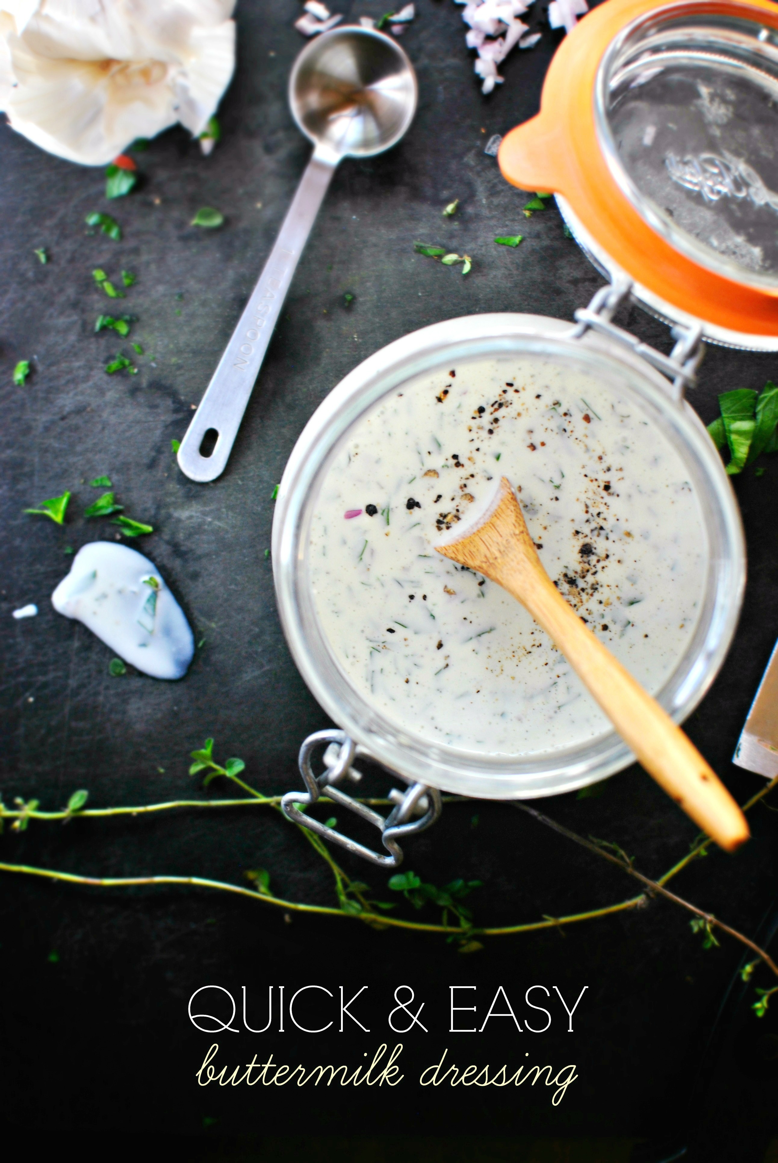 Easy Buttermilk Dressing + My Favorite Summer Salad - Simply Scratch