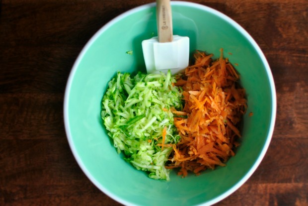 grated zucchini and carrot
