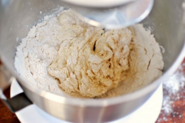 mix in flour