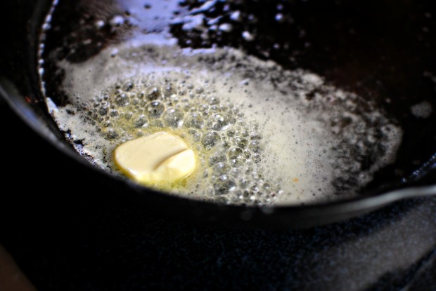 add butter to skillet