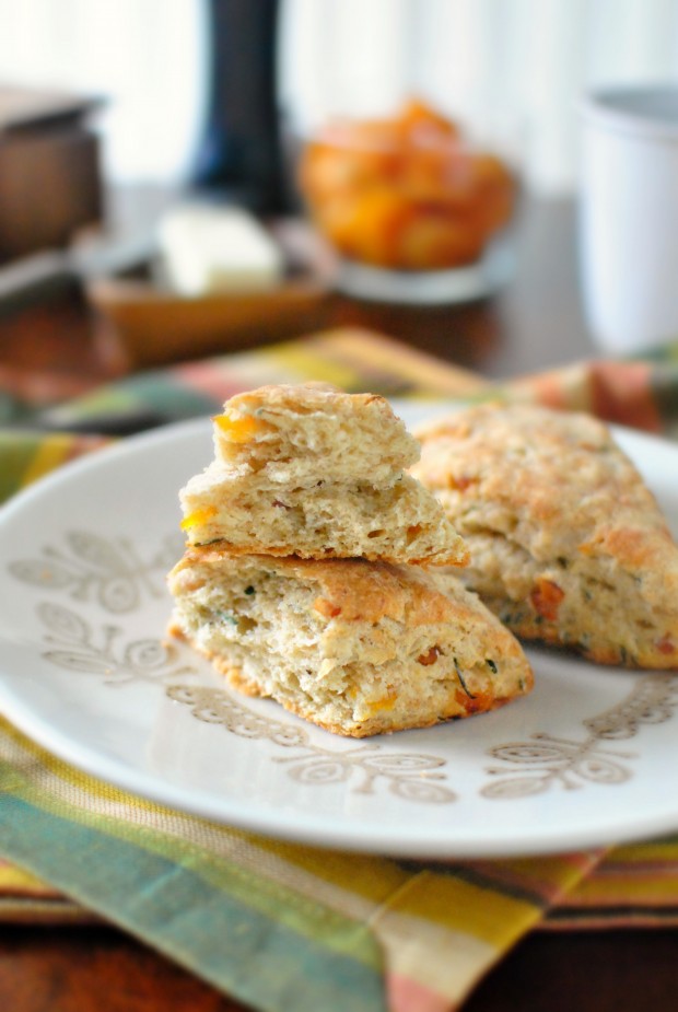 Bacon Apricot and Gorgonzola Scones www.SimplyScratch.com