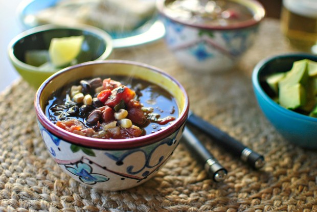 Black Bean and Corn Soup l SimplyScratch.com