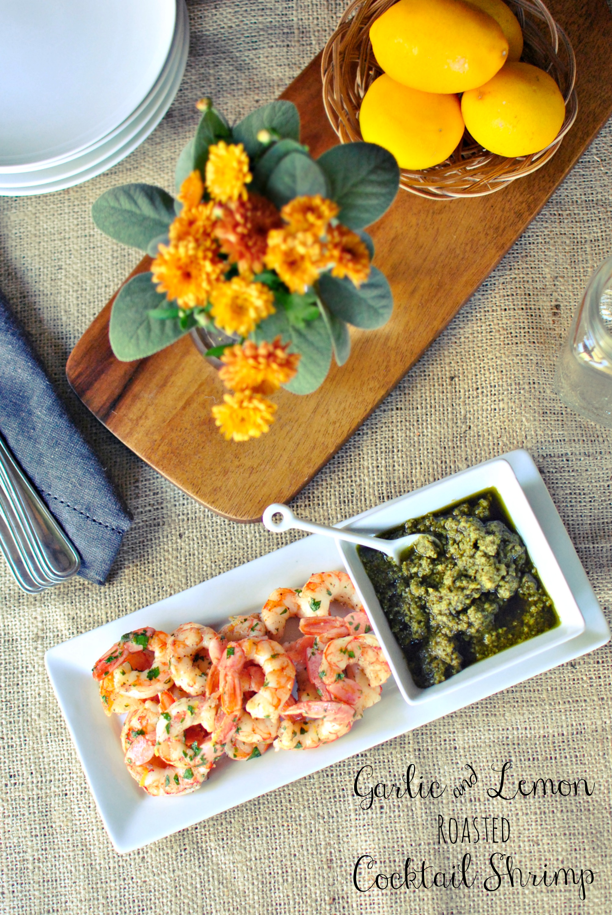 Simply Scratch Garlic Lemon Roasted Shrimp Simply Scratch