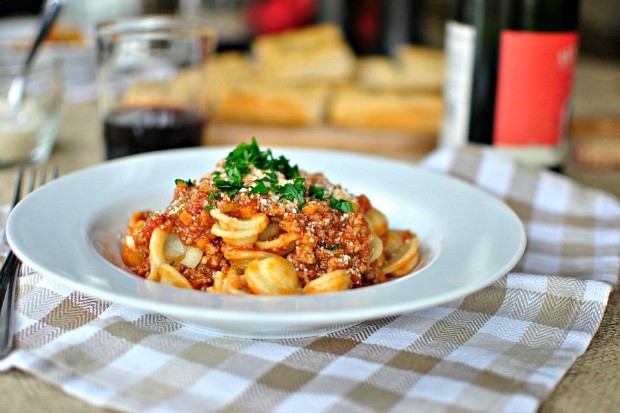 Tasty Kitchen Blog Orecchiette Bolognese 13