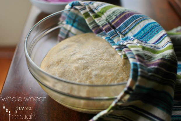 Whole Wheat Pizza Dough l www.SimplyScratch.com