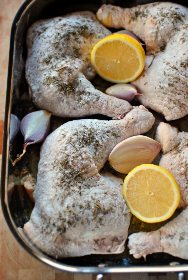 Lemon Herbes de Provence Baked Chicken l SimplyScratch.com