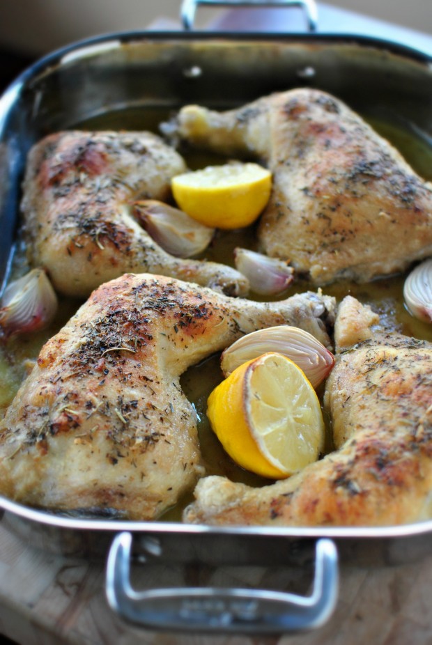 Lemon Herbes de Provence Baked Chicken l SimplyScratch.com