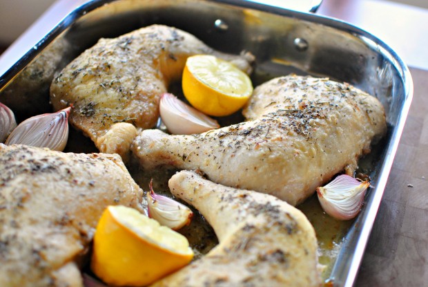 Lemon Herbes de Provence Baked Chicken l SimplyScratch.com