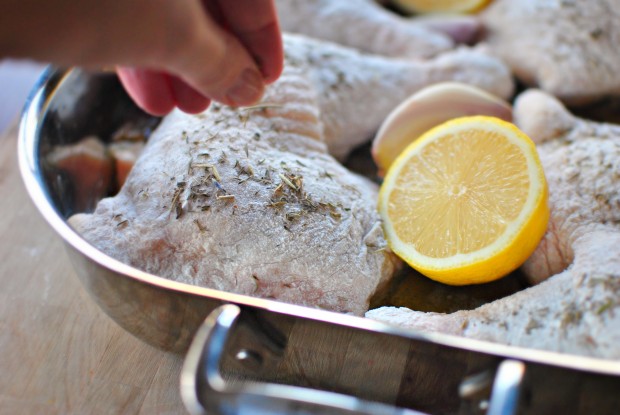 Lemon Herbes de Provence Baked Chicken l SimplyScratch.com