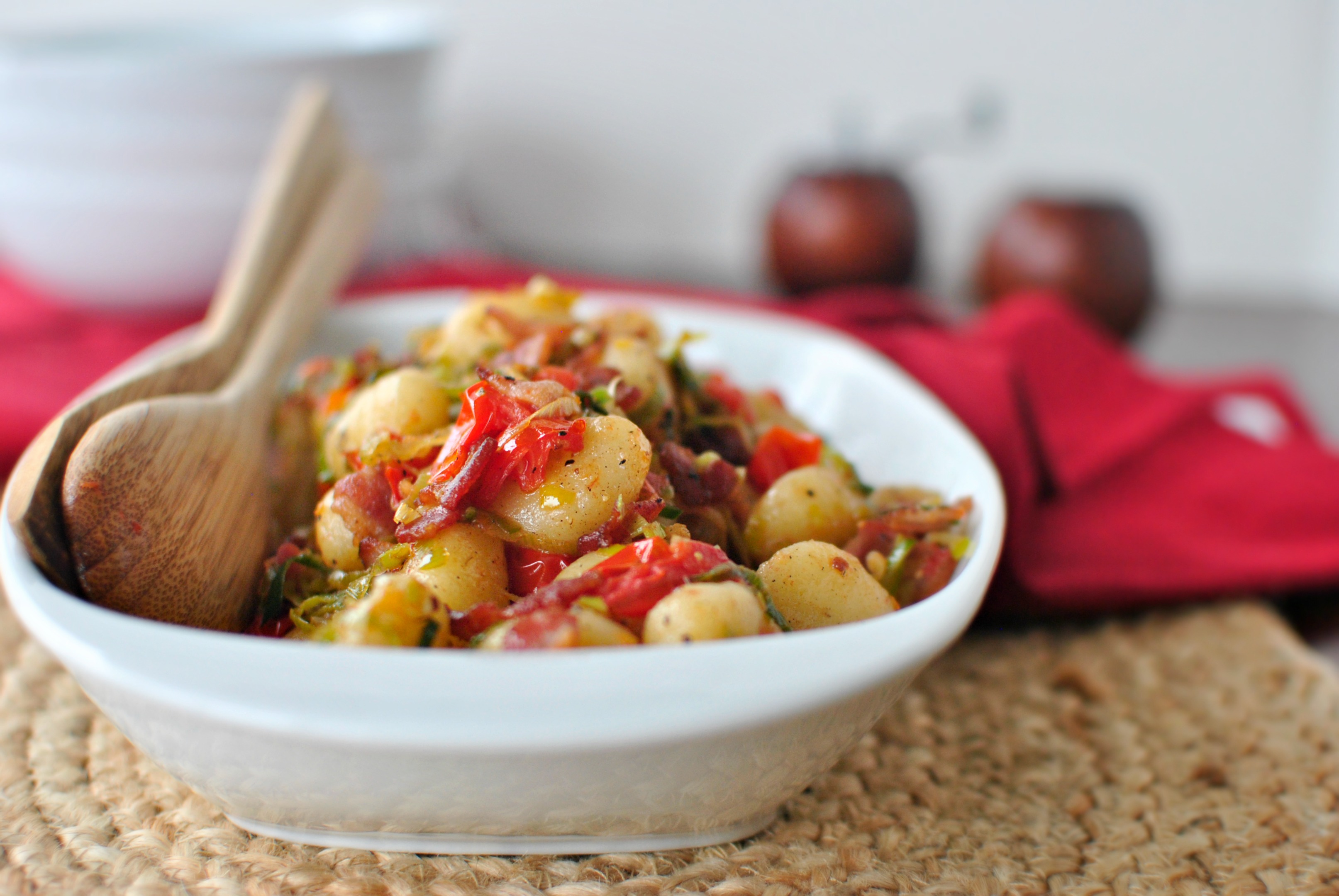 Skillet-Toasted Gnocchi with Peas Recipe