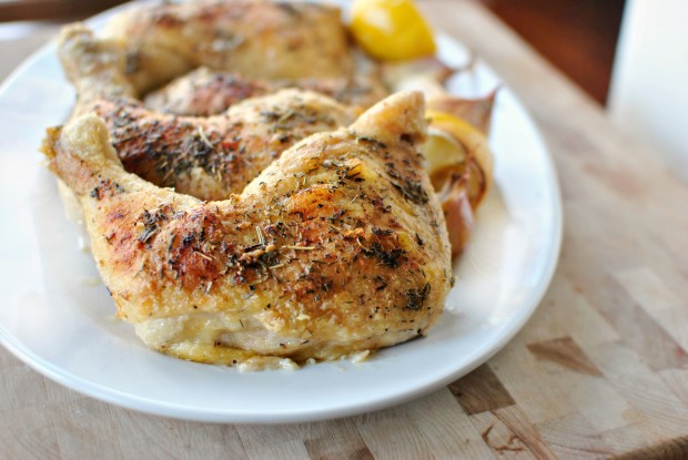 Lemon Herbes de Provence Baked Chicken l SimplyScratch.com