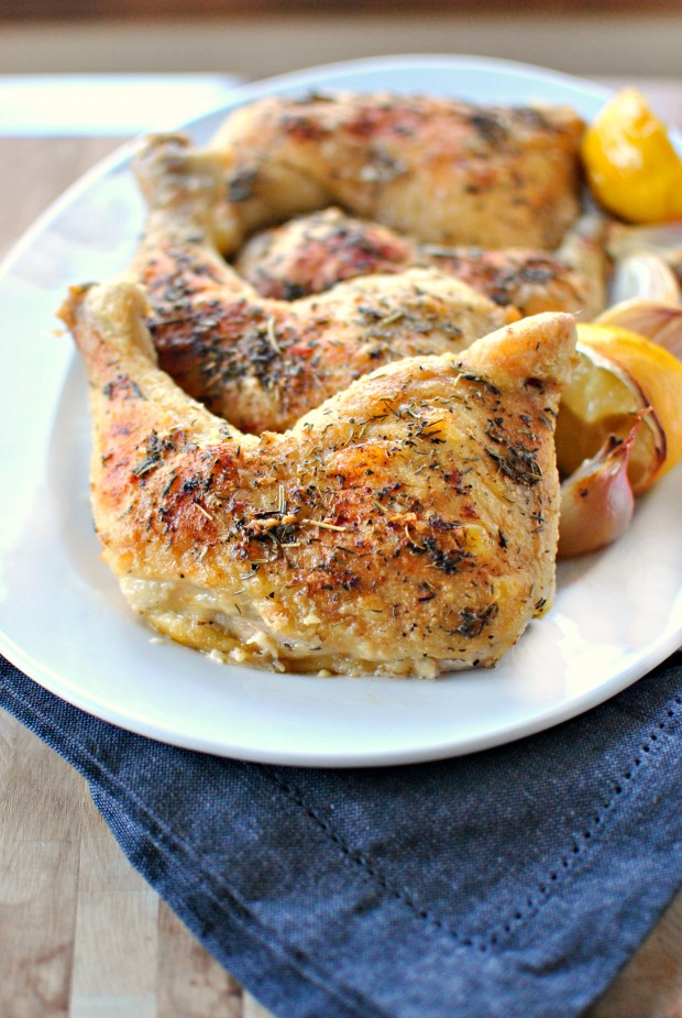 Lemon Herbes de Provence Baked Chicken l SimplyScratch.com