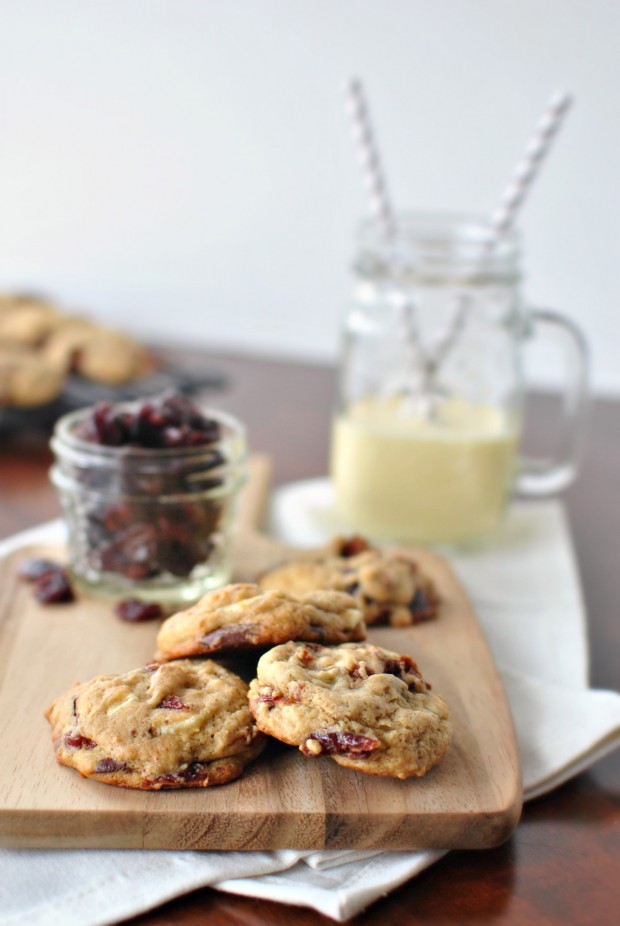 Rum Cherry Double Chocolate Chunk Cookies l SimplyScratch.com 