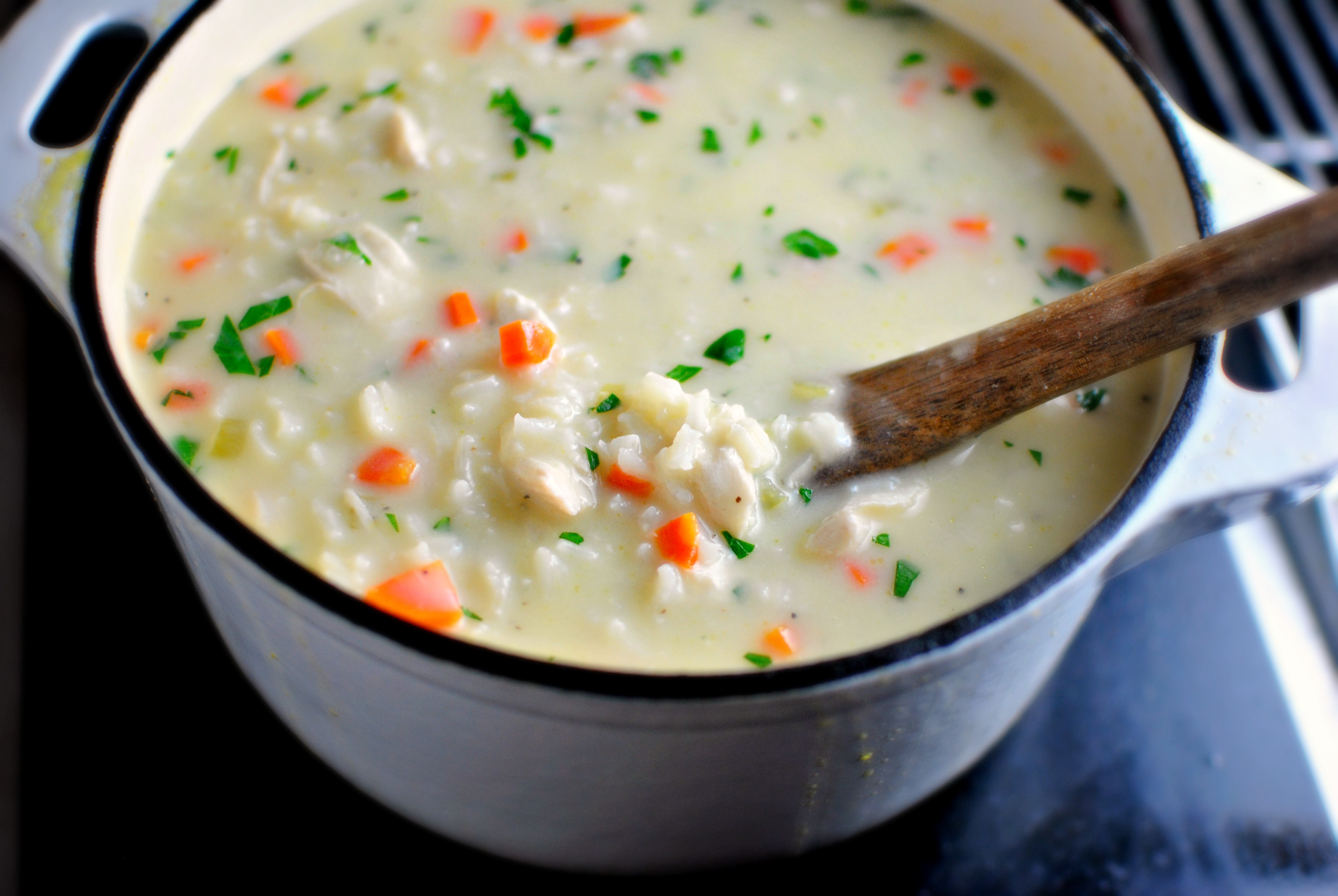 Simply Scratch Creamy Chicken Lemon Rice Soup Simply Scratch