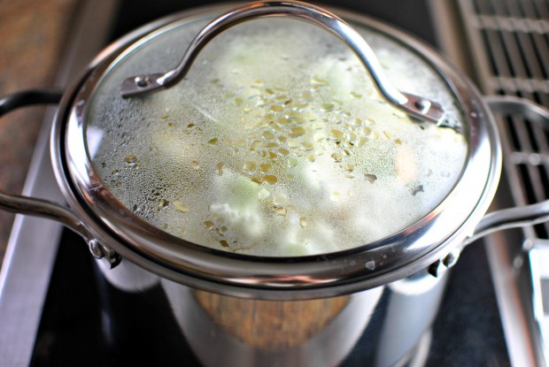 Creamy Whipped Cauliflower Mash - steamy