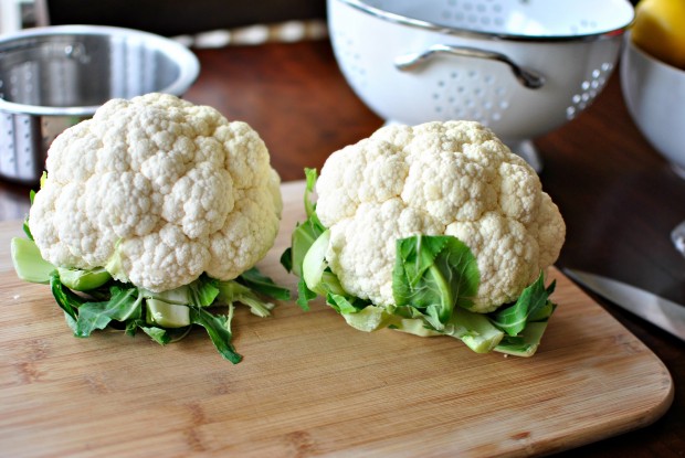 Creamy Whipped Cauliflower Mash two cauli's