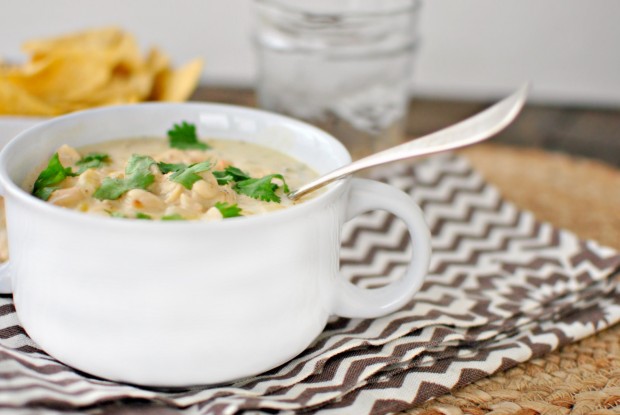 Creamy White Chicken Chili www.SimplyScratch.com #recipe #fromscratch #chili