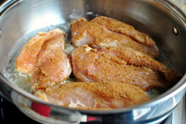 Maple and Blood Orange Spiced Chicken l www.SimplyScratch.com sear