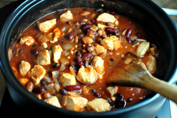 Ree's Chipotle Chicken Chili www.SimplyScratch.com stir some more