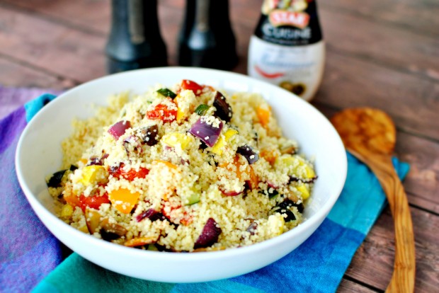 Roasted Vegetable Couscous www.SimplyScratch.com #healthy