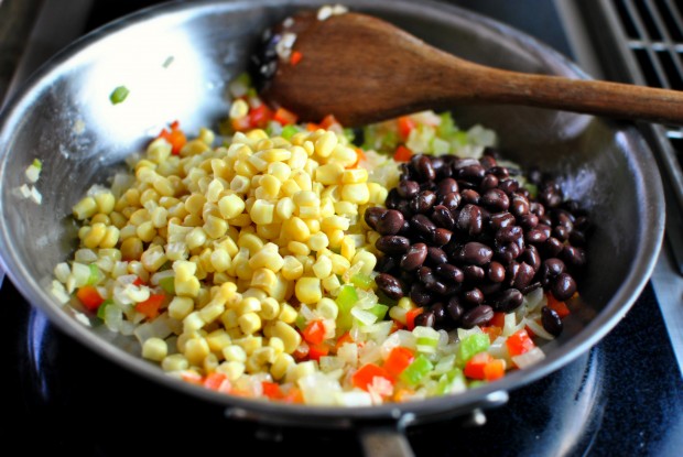 Southwest Black Bean Veggie Burgers www.SimplyScratch.com add corn and black beans