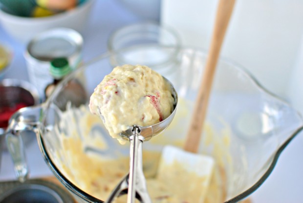 Strawberry and Lemon Pancake Muffins www.SimplyScratch.com / scoop