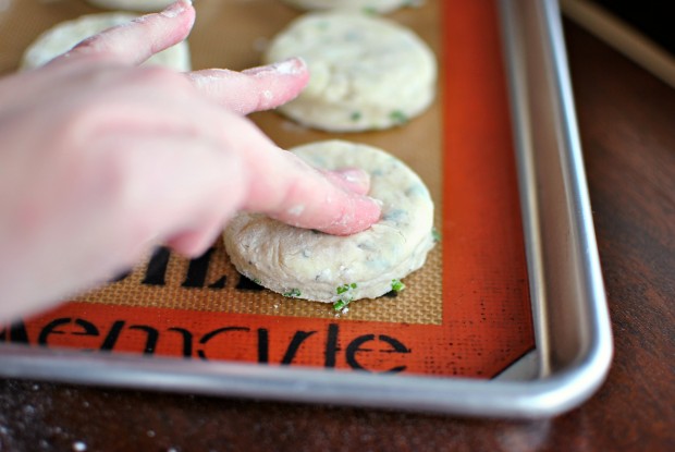 Black Pepper and Chive Buttermilk Biscuits www.SimplyScratch.com press