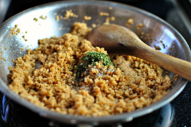 Crispy-Skinned Barramundi with Lemon + Brown Butter Breadcrumbs l www.SimplyScratch.com season