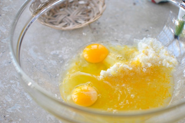 Meyer Lemon + Ricotta Cake www.SimplyScratch.com eggs