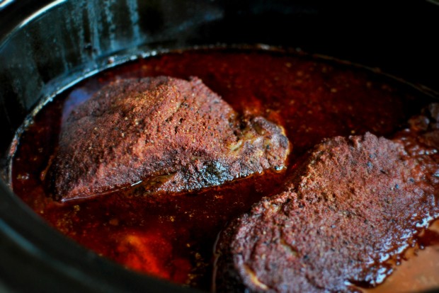 Slowcooker Barbecue Beef Brisket l www.SimplyScratch.com 10+ hours later