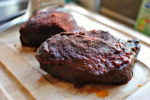 Slowcooker Barbecue Beef Brisket l www.SimplyScratch.com remove