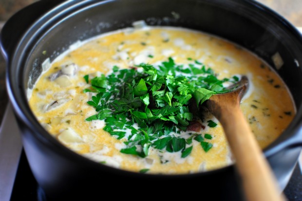 Fish Chowder www.SimplyScratch.com parsley