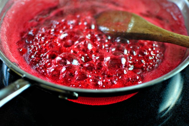 Quick Skillet Raspberry Jam www.SimplyScratch.com boil for one minute