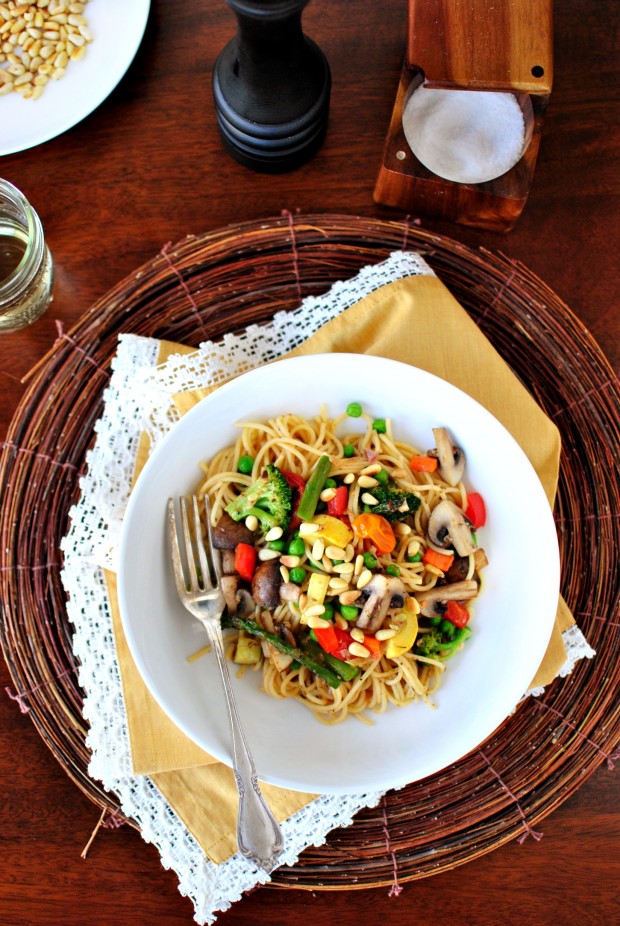 Roasted Vegetable Pasta Primavera www.SimplyScratch.com