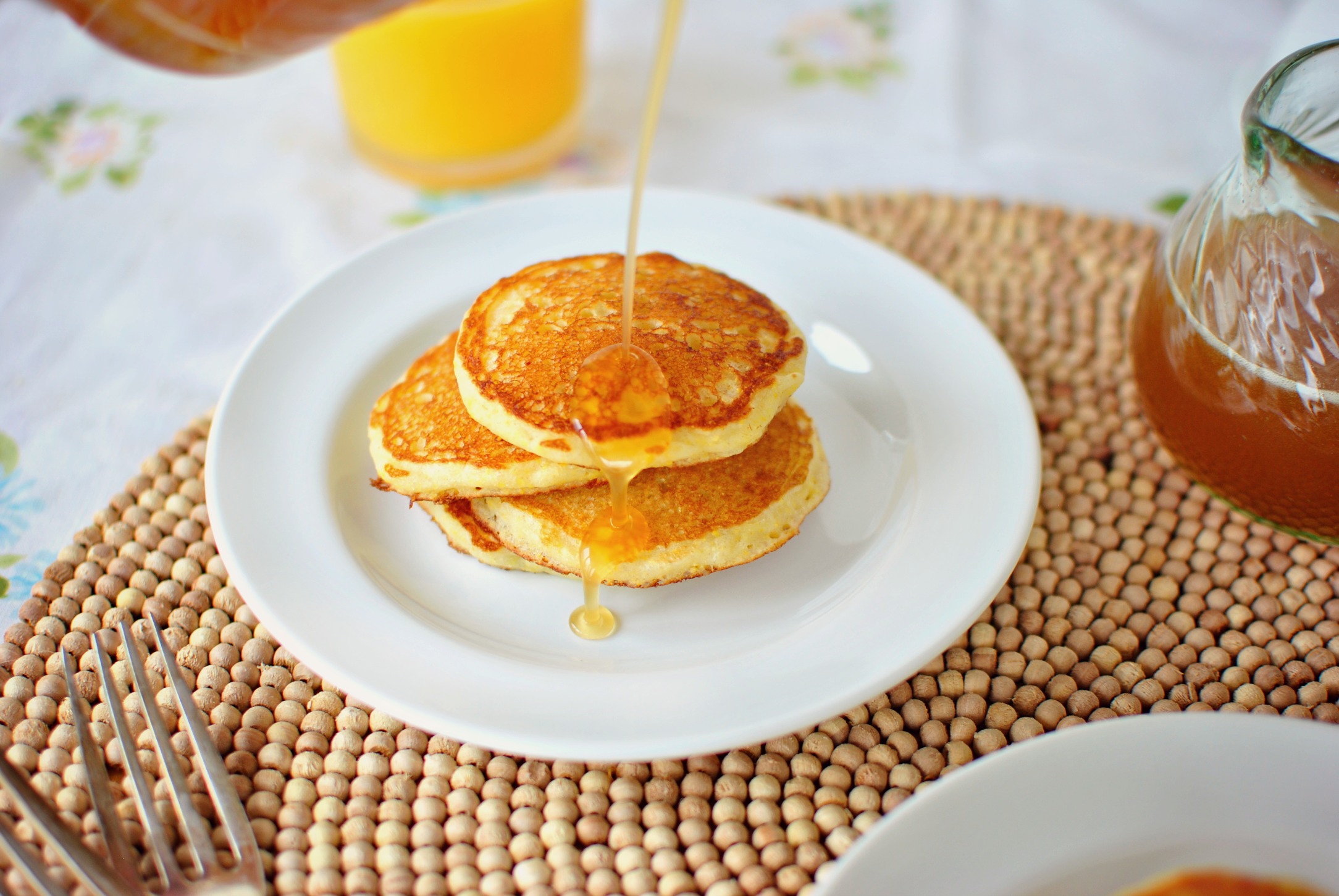 scratch  pancakes Toasted  Maple to  Honey make Syrup how Butter from Simply syrup Scratch Cornmeal Pancakes » for