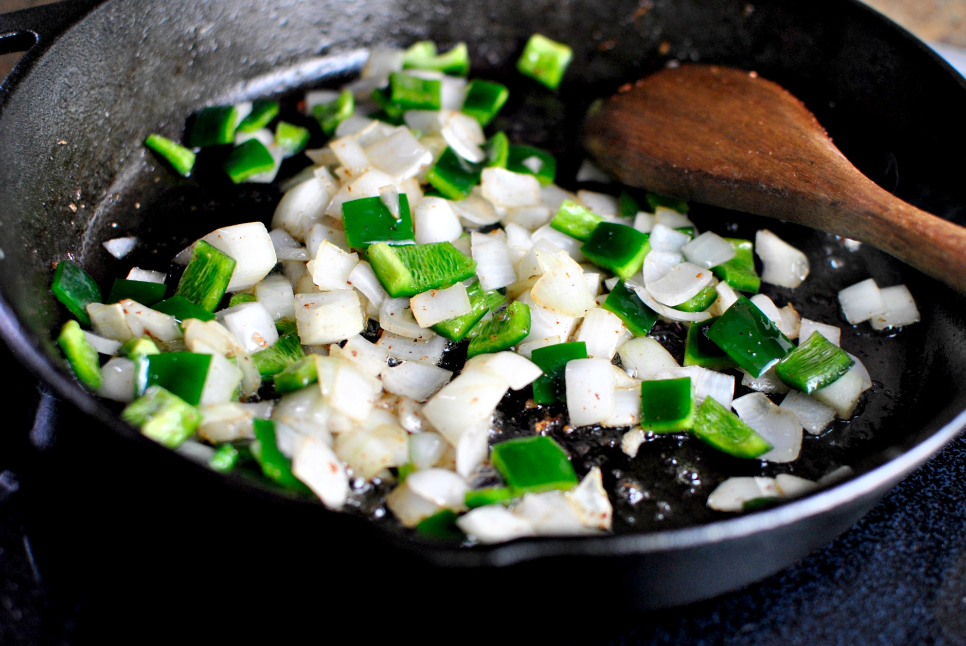 Bacon Potato Poblano Breakfast Skillet - Simply Scratch