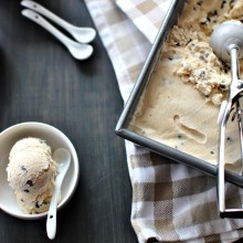 Chocolate Chip Coffee Ice Cream via www.SimplyScratch.com